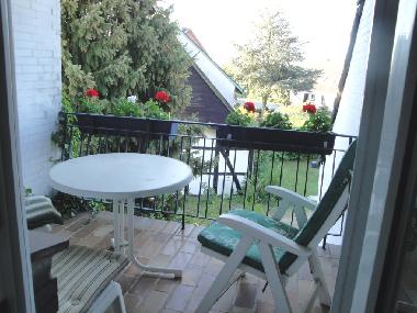 Balkon - auch f�r unsere rauchenden G�ste (�berdacht)