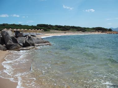 Blick auf den Strand von Tremonti