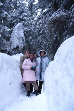 Wanderpfad im Extremwinter