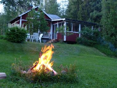 Haus mit eingeglaster Terrasse