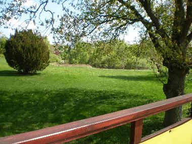 Blick vom Balkon Apt. Nr. 4 Richtung Teich