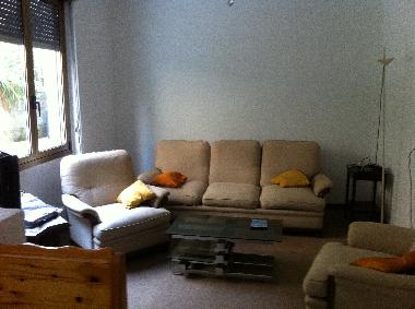 Wohnzimmer mit Sat-Fernseher