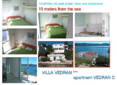 Villa in Komarna (Dubrovacko-Neretvanska) oder Ferienwohnung oder Ferienhaus