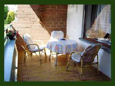 Groer Balkon am Wohnzimmer