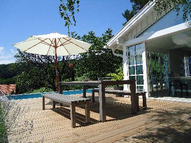 Essplatz auf der Terrasse