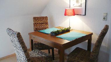 Essbereich der Wohnung Nr.6