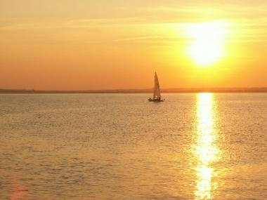 Vom Strand - in der N�he des Hauses.