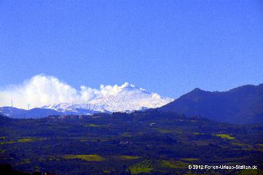 Bei klarer Sicht sehen Sie sogar bis zum Etna