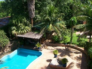 Teilansicht des Gartens