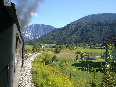 mit der Nostalgiebahn die Gegend genie�en