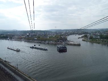 Seilbahn zwischen Deutschen Eck und der Festung Ehrenbreitstein