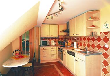 OG Wohnung Torge, K�che mit Mikrowelle, Backofen, K�hl- und Gefrierschrank, Geschirrsp�lmaschine uvm