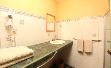 Apartment: Bade zimmer mit Toilette, Douche, Haartrockner