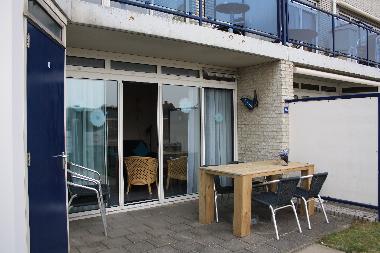 Terrasse und kleine Garten.