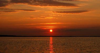 Sonnenuntergang direkt an der M�ritz