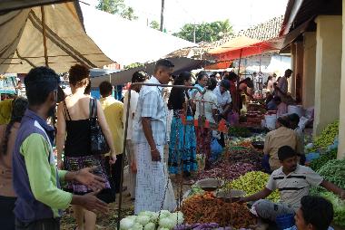 Bunte Mrkte mit vielen Gewrzen