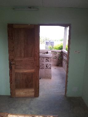 Blick vom Obergeschoss oberhalb des Innenhofs