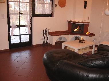 Villa Rena - gem�tliche Kaminecke 