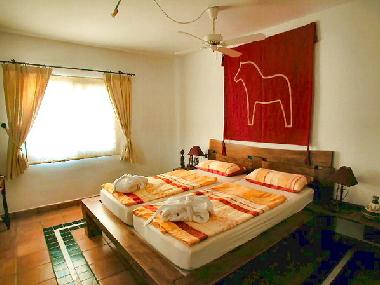 3 Schlafzimmer mit groen Doppelbetten 