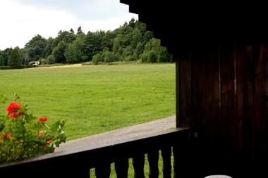 Blick vom Balkon