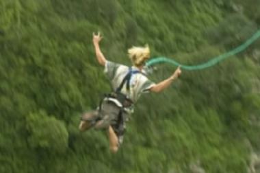 Swing Jumping im Oribi Gorge Nature Reserve.
