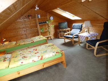 Schlafzimmer oben.
