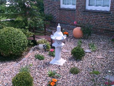 Asiatischer Gartenabschnitt