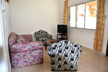 Wohnbereich mit Sofabett f�r 2 zus�tzliche Personen