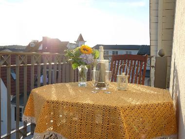 Sch�ner S�dbalkon mit Blick �ber Binz