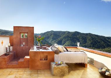 Gro�er Balkon der Suite