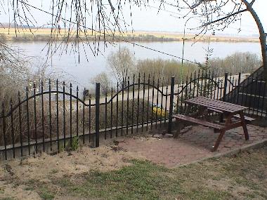 Terasse im Garten an der Weichsel