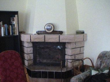 Kamin im Wohnzimmer