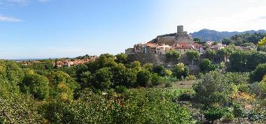 Laroque des Alberes und �ber die Ebene bis zum Meer