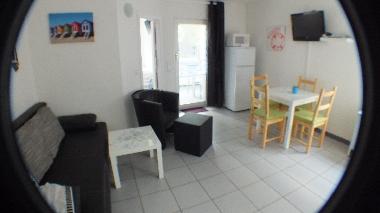 Blick in das Wohnzimmer