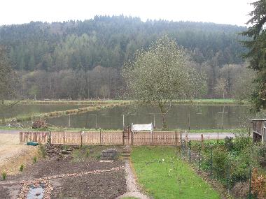 Aussicht vom Schlafzimmer.