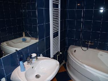 gro�es Badezimmer mit Badewanne