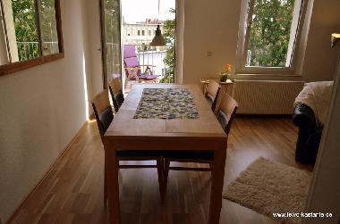 Essbereich im Wohnzimmer