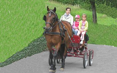 Mit der Kutsche unterwegs