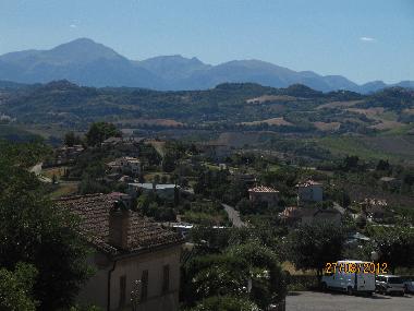 Von Cossignano Blick auf die Sibillini, Nationalpark