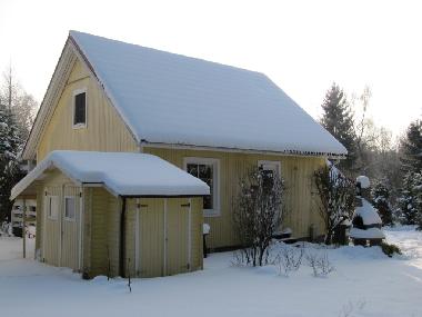 Ferienhaus im Winter