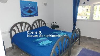 Ebene B, das blaue Schlafzimmer