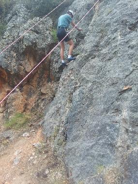 diverse Klettermglichkeiten in unmittelbarer Nhe