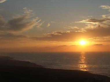 Sonnenuntergang in Playa de Santa In�s