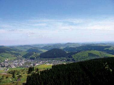 Blick vom Hochheideturm Willingen (hchster Aussichtspunkt in Nordwestdeutschland)
