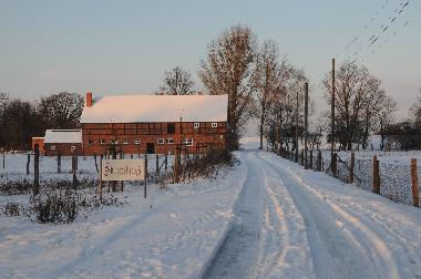 Flusshof im Winter