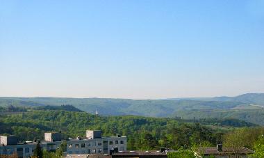 Blick vom Balkon in Taunus und Hunsrck