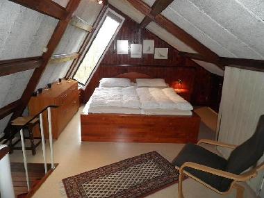 Das Schlafzimmer auf der Empore