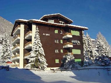 S�d-Ost Ansicht Haus Acimo im Winter