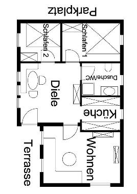 Ferienhaus in Dahmen (Mecklenburgische Seenplatte) oder Ferienwohnung oder Ferienhaus