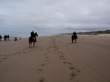 Reiten am strand (nicht im sommer erlaubt)